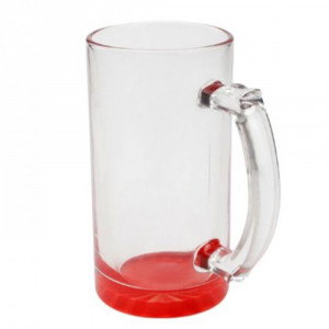  Cană (sticlă) din sticlă cu fund colorat pentru designul tău. Photo 3